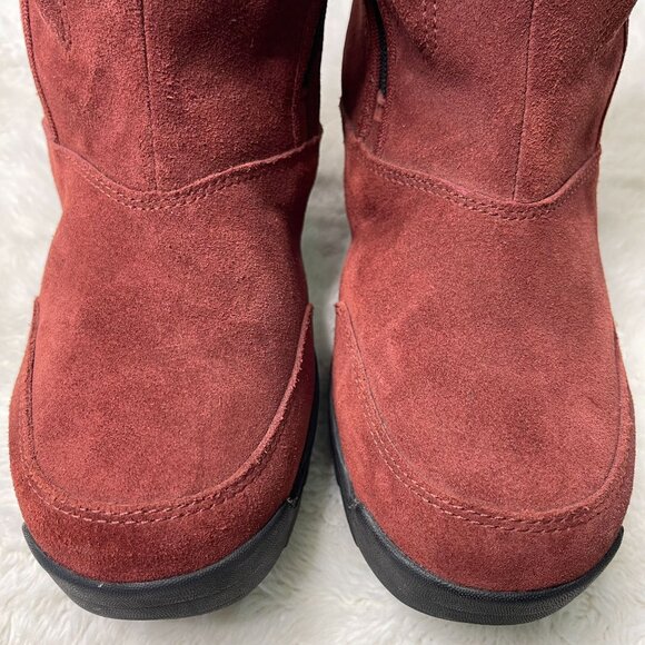 Sorel #NL1964 Women's Red Brown Waterfall Waterproof Boots Shoes Size 8 - Picture 9 of 12